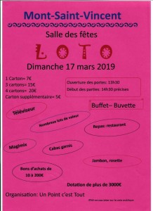 Association « un point c&rsquo;est tout » (Mont Saint Vincent – sortir)