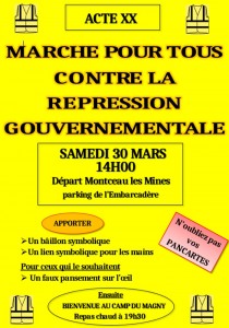 « Acte XX » des gilets jaunes du Magny (Social)