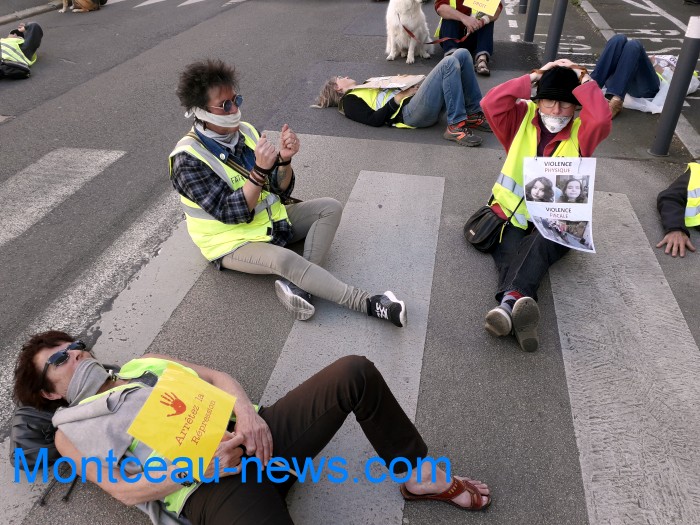 manifestation gilets jaunes Magny non violence police gouvernement Montceau-news.com 30031916