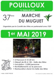 37ème marche populaire du 1er Mai à Pouilloux (Sortir)