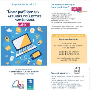 Montceau : Ateliers collectifs numériques