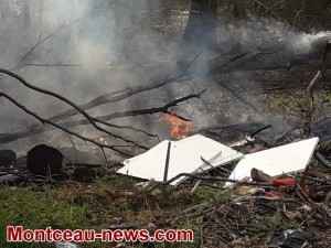 Feu de forêt, ce lundi après-midi à Sanvignes