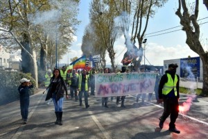 Les gilets jaunes a Manosque le 13 Avril 2019