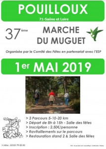 Mercredi 1er mai à Pouilloux (Sortir – randonnée)
