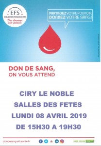 Don du sang (Ciry-le-Noble)