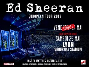 Ed Sheeran en concert à Lyon