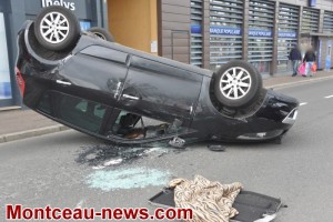 Spectaculaire accident, ce lundi matin à Montceau