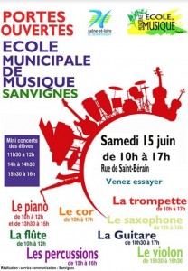 Sanvignes  :  Portes ouvertes école de musique