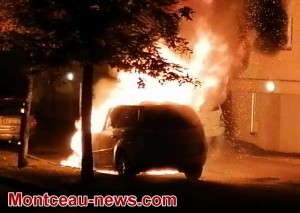 Réactualisé – Ce lundi matin, feu de voiture à Blanzy (Voir la vidéo)