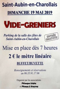Vide-greniers à Saint-Aubin-en Charollais (Sortir)