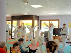 Judo et olympiade au Centre Hospitalier de La Guiche