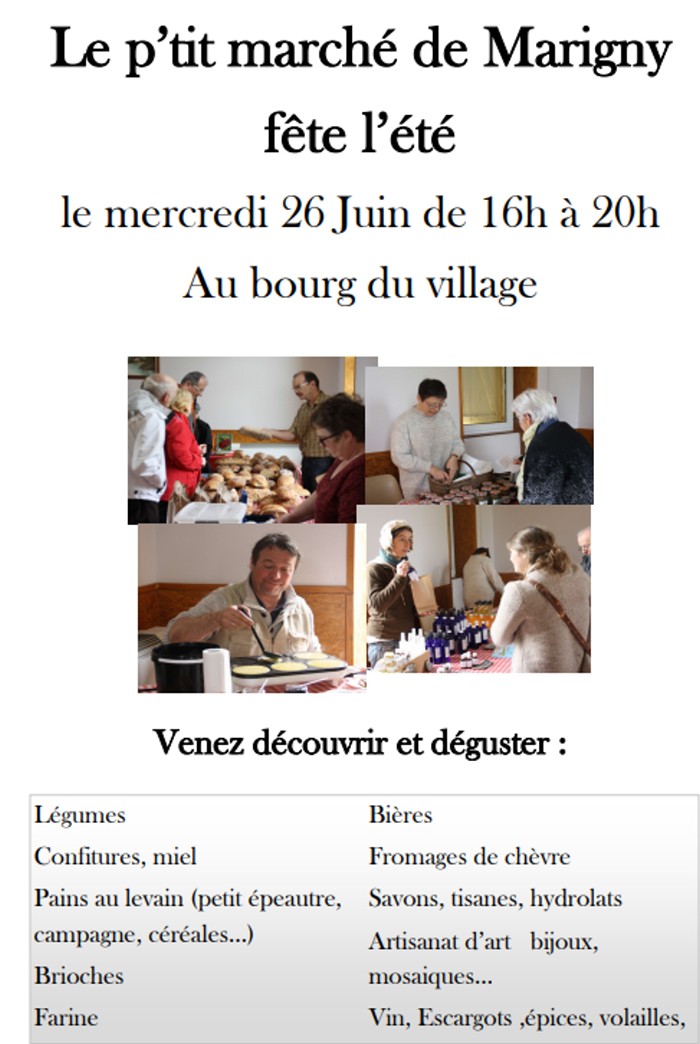 Petit little larche Marigny Saone-et-loire produits agriculture artisanat made France Bourgogne terroir flyer annonce affiche site web Montceau-news.com 210619