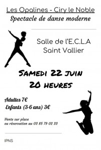 Réactualisé ( Gala de danse moderne des Opalines de Ciry (Sortir)