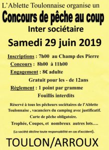Concours de pêche au coup de l&rsquo;Ablettes Toulonnaise