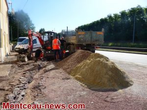 Montceau Travaux quai de Moulins mais…