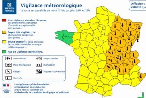 Vigilance météo en Saône-et-Loire