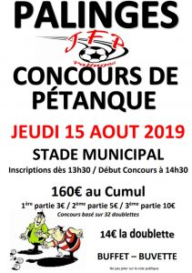 Concours de pétanque à Palinges
