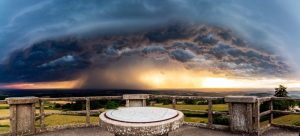 L&rsquo;orage d&rsquo;hier vu depuis Mont Saint Vincent et Marigny par…