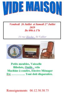 Vide maison à Saint-Vallier