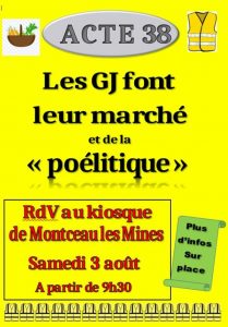 « Acte 38 » des gilets jaunes du Magny (Montceau – social)