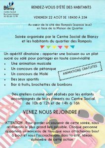 Blanzy : Centre social et habitants du quartier des Rompois