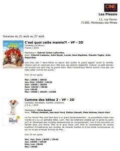 Cinéma Le Plessis (Montceau)