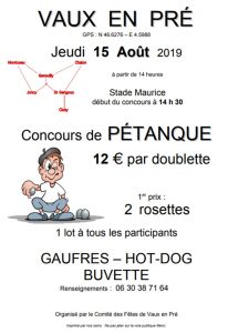 Comité des fêtes de Vaux-en-Prés (Sortir)