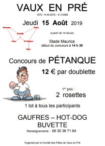 Comité des fêtes de Vaux-en-Pré (Sortir)