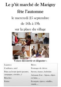 Le petit marché de Marigny vous invite…(Sortir)