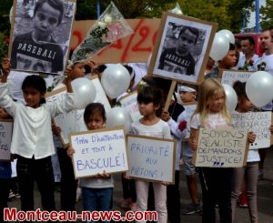 Montceau-les-Mines : Marche blanche