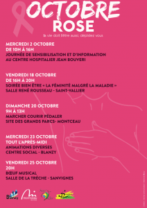 Octobre rose ( Montceau, Blanzy, Saint Vallier et Sanvignes)
