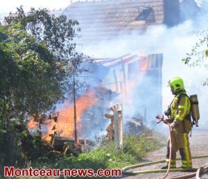 Faits divers – feu d’habitation à Sanvignes