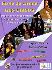 Saint-Vallier : Ecole de cirque Gus Circus