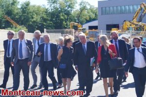 Gérard Larcher visite deux entreprises du Mecateamcluster