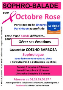 Octobre Rose : « Sophro-Balade » à Montceau