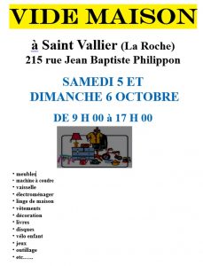 Vide maison à Saint Vallier