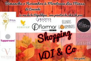 Dimanche 3 novembre à Montceau (Commerce)
