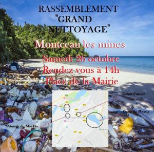 « Rassemblement citoyen et écologiste pour un grand nettoyage de la ville » (Montceau – environnement)