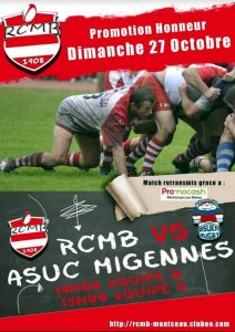 Dernière minute (RCMB- Rugby)