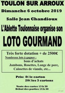Loto gourmand à Toulon-sur-Arroux