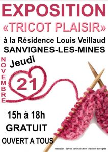 Exposition « Tricot – Plaisir » à  Sanvignes (Sortir)