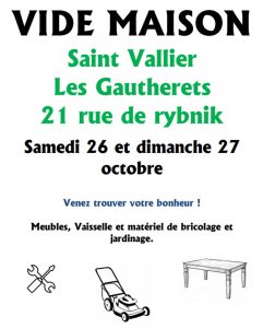 Vide maison à Saint Vallier