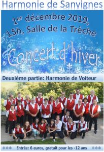Concert d’hiver de l’Harmonie de Sanvignes