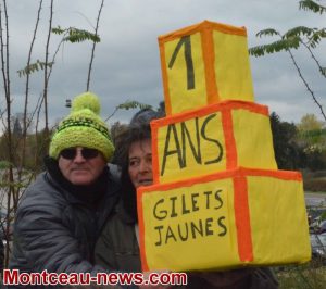 Montceau-les-Mines : les Gilets Jaunes