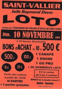 Saint-Vallier : Association des parents d élèves des Bois Francs