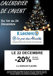 Calendrier de L’avent de votre Centre Leclerc Montceau