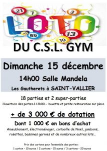 Loto de Noël du CSL Gym (Sortir)