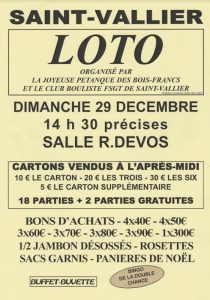 Loto à Saint-Vallier