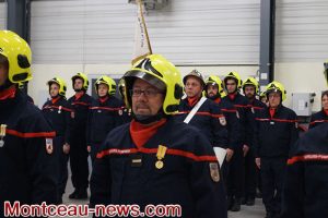 Cérémonie des pompiers de Montceau-les-Mines