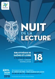 « La Nuit de la lecture  » à la bibliothèque départementale de Saône-et-Loire